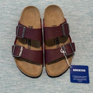 Birkenstock Arizona Sandals - Burgundy